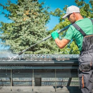 Gutter and Downspout Cleaning Single Story